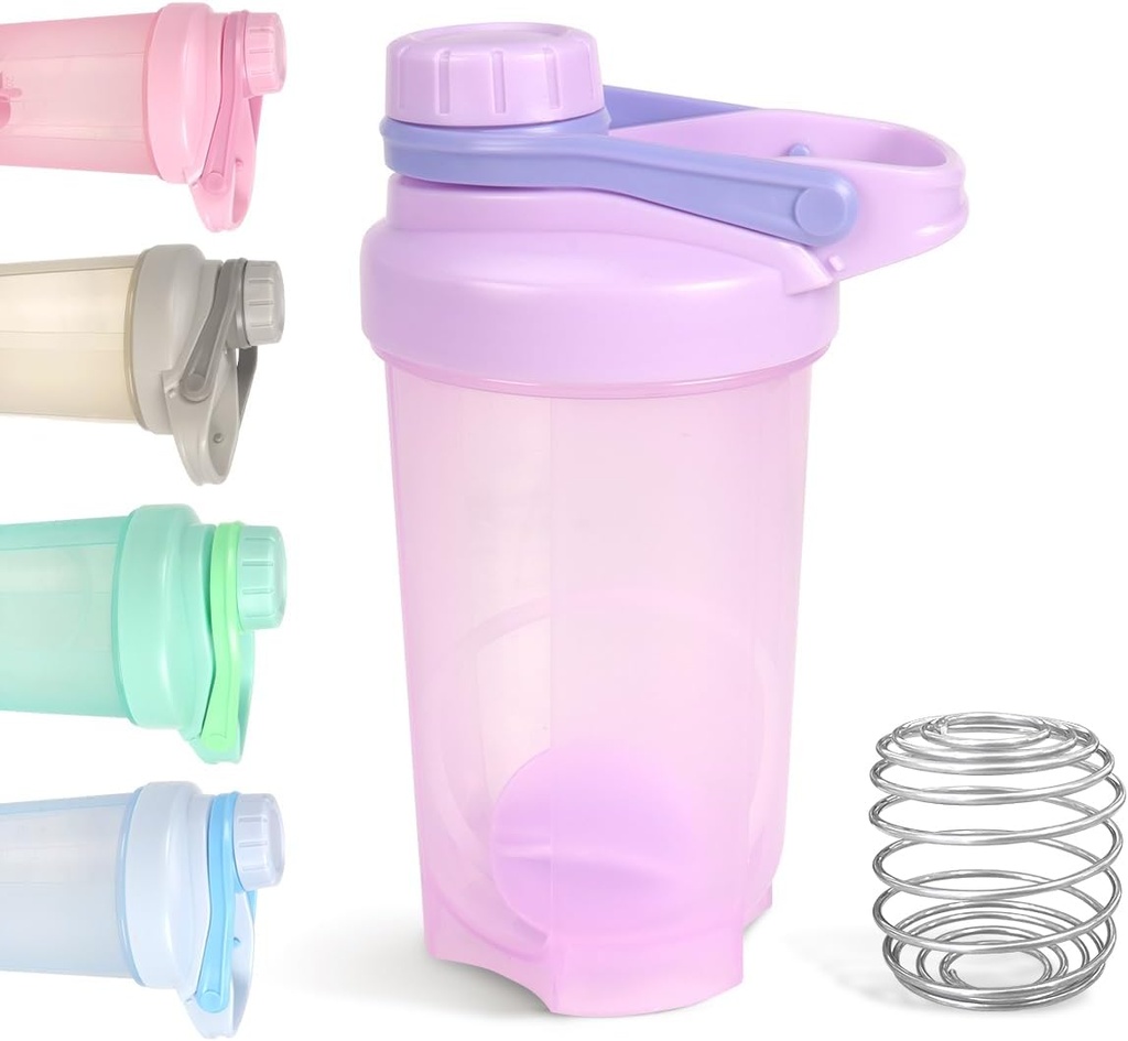 D.Y.A 16oz Purple Sports Shaker Fles voor eiwitshakes, pre-workout, reizen, BPA Gratis & afwasmachine veilig