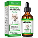 Antibiotica voor Katten, Natuurlijke Antibiotica Huisdier Supplementen Ondersteunt Immune & Cats Allergie Relief, Cat Multivitamine UTI Drops voor alle leeftijden & Ras van Kat, Kip smaak - 2 Fl Oz / 1 Pack