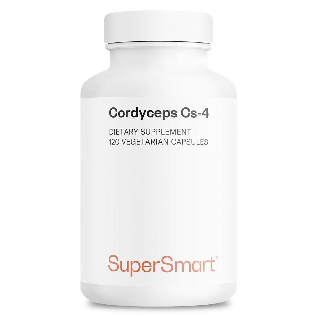 Supersmart - Cordyceps Cs-4 3150mg per dag (hoge sterkte) - Cordyceps Mushroom Supplement - Endurance & Energy Niet-GMO & Glutenvrij - 120 Vegetarische Capsules