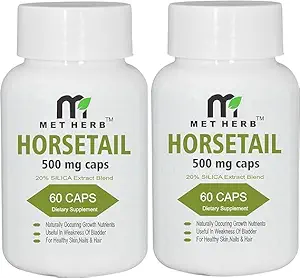 Met Herb Horsetail Extract-500mg Capsules 120 Tellen Haar, Huid, & Nails Ondersteuning 