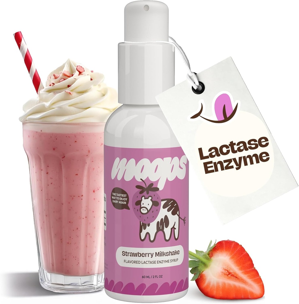 Moops Liquid Lactase Enzyme Syrup 2oz 
