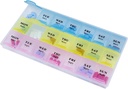 Wekelijkse Pillen Organisator - 21 Dag Pillen Planners voor Pillen Vitaminen & Medicatie, 3 Times-a-Day Medicatie Herinneringsdozen, Gemakkelijk te lezen & Reizen Vriendelijk