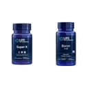 Levensverlenging Super K Vitamine K1, K2 MK-7, MK-4, Vitamine C, Bone/Heart Health, 3-maand levering en Boron 3 Mg 100 Vegetarische Capsules