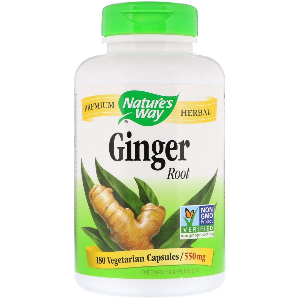 Nature's Way Gemberwortel 550 mg, Capsules 180ea