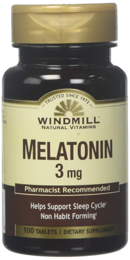 Windmolen Windmolen Melatonine 3 Mg Tabs 100'S Windmolen