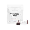 Voor Wellness Superfood Focus Bites (10 Graaf), Cocoa Espresso Brownie Vermindert vermoeidheid, Verbetert spijsvertering en ondersteuning Hersenfunctie