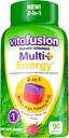 Vitafusion Multi + Energy* Gummy Vitaminen, Bevat B Vitaminen om energiemetabolisme te ondersteunen*, 90 Tellen