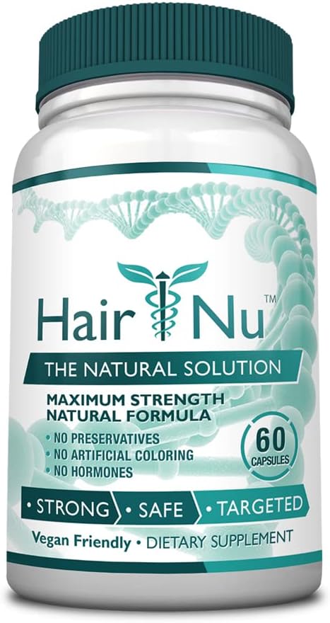 Natuurlijke Haargroei Oplossing / Dieetsupplement, 1 Flesje 60 Capsules