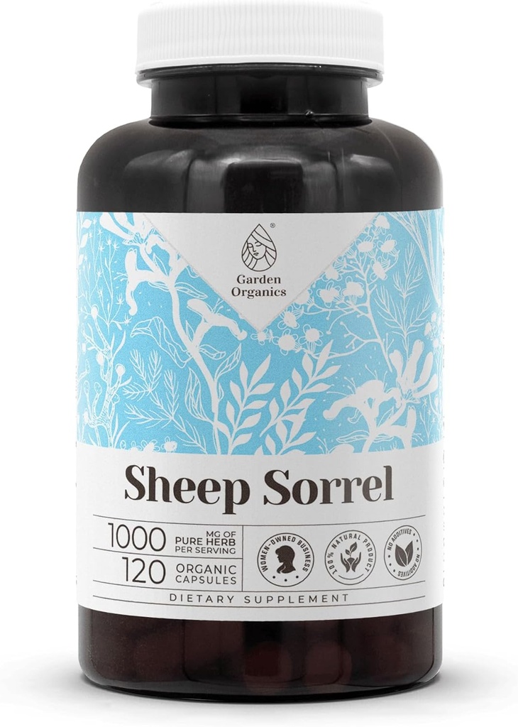 Sheep Sorrel 120 Capsules | High-Potency Herbal Dietary Supplements | Made with Vegetable Capsules and Sheep Sorrel (Rumex Acetosella) Dried Herb (120 Count)