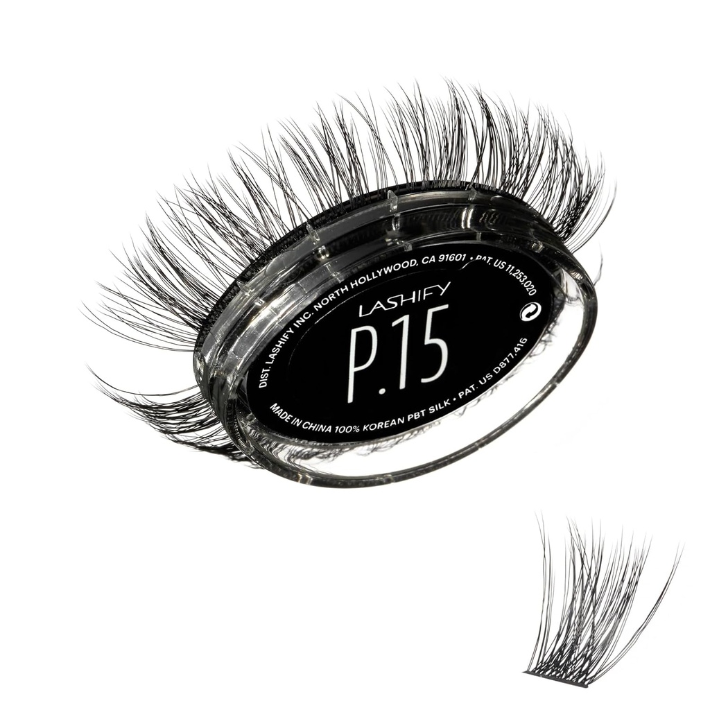 Lashify Plushy 15mm Gossamer wimpers in zwart, gemakkelijk DIY Valse wimpers voor een lichtgevende maar nog steeds natuurlijke look