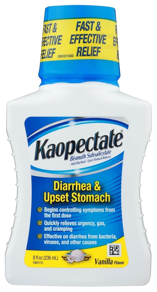 Kaopectate Multi-Symptoom Relief voor diarree Gestoorde maag in Vanilla, 8 Fl Oz