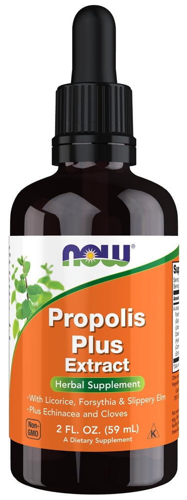 NU Foods Supplementen, Propolis Plus Extract vloeistof met druppel, kruidensupplement, 2-Ounce