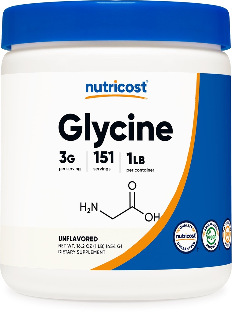 Nutricost Glycinepoeder 1lb - Non-GMO, Glutenvrij