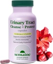 Semaine Urine Tract Cleanse & Protect 30 ct, Bladder Support Supplement for Women, Flushes Urinary Tract. Combineert Cranberry Proanthocyanidines met Hibiscus.