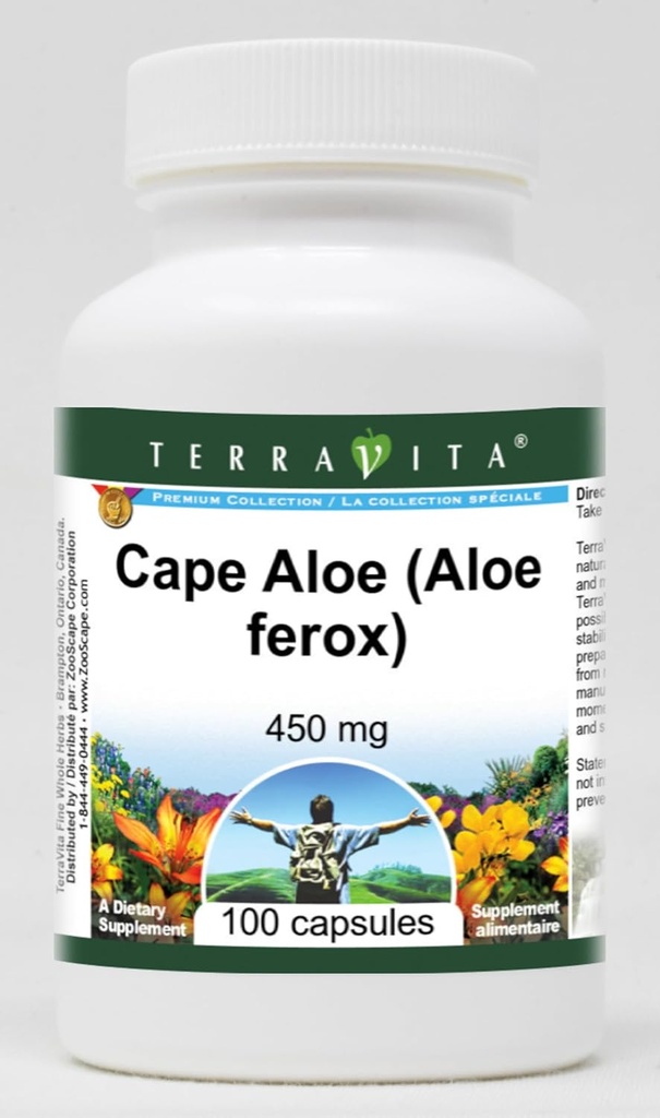 Cape Aloë (Aloe ferox) - 450 mg (100 capsules, ZIN: 514685)