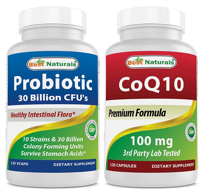 Best Naturals Probiotic 10 Strains & 30 Miljard CFU & COQ10 100 mg
