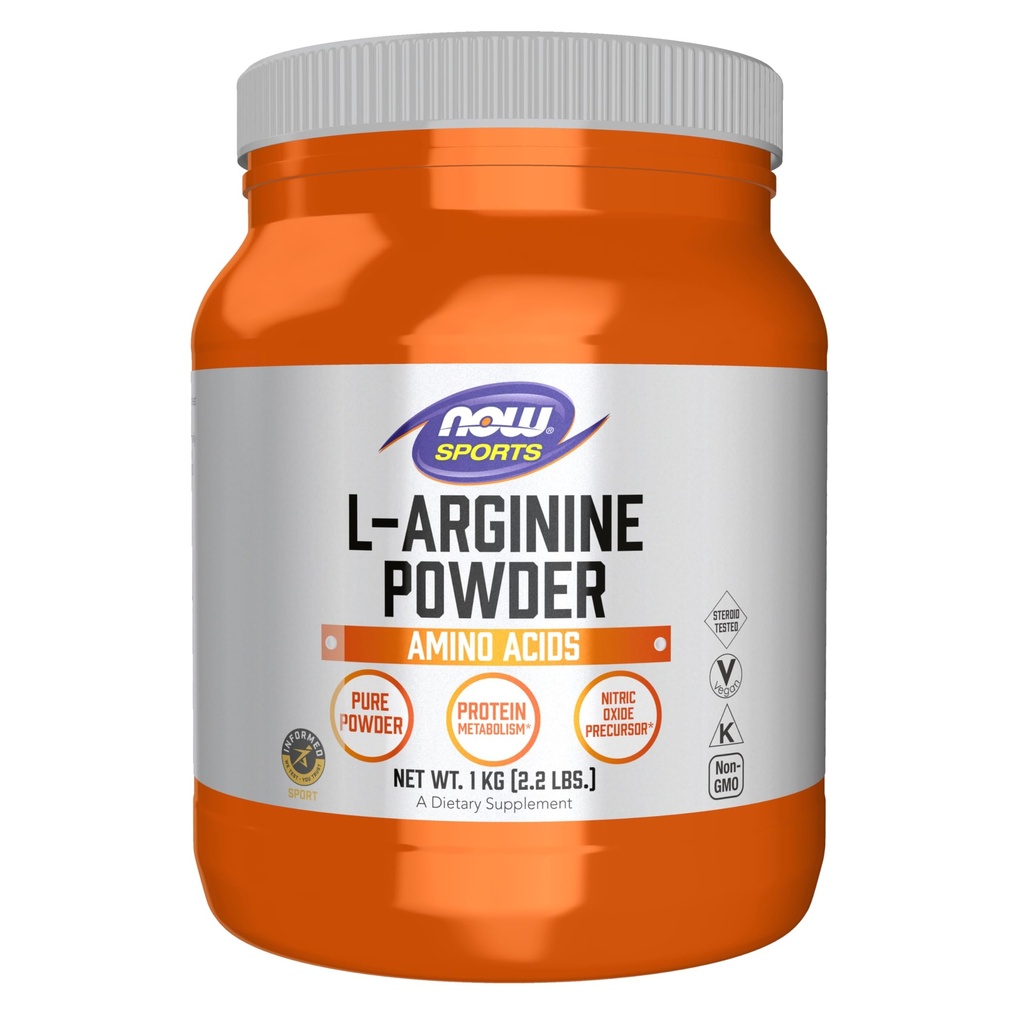 NOW Foods Sports Nutrition, L-Arginine Powder, Nitric Oxide Precursor, Aminozuren, 2,2-Pond