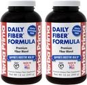 Yerba Prima Daily Fiber Formula Powder - 12 oz (Pack of 2) - Oplosbare en onoplosbaar Dieetvezels Supplement - Colon Reiniging - Gut Health - Veganistisch, niet-GMO, Glutenvrij
