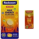 Redoxon Max Energy Citrus Effervescent Tablets Immune Support Bundle Vitamin C Zinc Effervescent Orange Immune Support Tablets