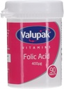 Valupak Vitaminen Supplementen Foliumzuur 400mg 90 Tabletten