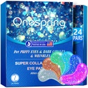 Eye Gel Pads (24 Pairs) - Under Eye Patches for Puffy Eyes, Rimpels, Dark Circles, Natural Collageen Eye Gels, Under Eye Mask Patches for Face to Soothe Puffiness, Eye Bags