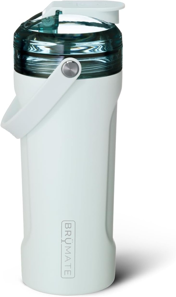 BrüMate MultiShaker Blender Shaker Flesje 100% Leakproof geïsoleerd roestvrij staal De perfecte Shaker Cup, Protein Shaker Flesje en Pre Workout Flesje voor de Gym 26oz (Blue Agave)