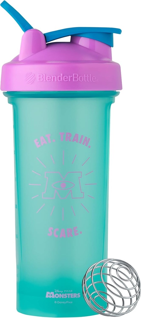 BlenderBattle Pixar Classic V2 Shaker Bottle Perfect voor Proteine Shakes and Pre Workout, 28-Ounce, Monsters Inc.