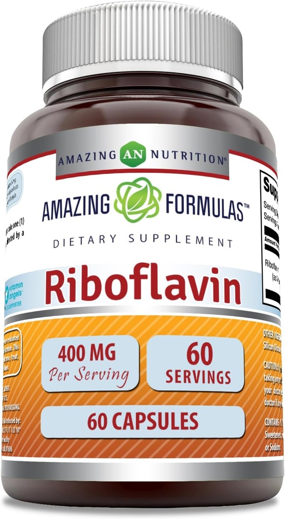 Verbazingwekkende Formules Riboflavine (Vitamine B2) Supplement 
