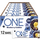 ONE Protein Bars, Blueberry Cobbler, Glutenvrij met 20g Proteïne en 1g Suiker, Pantry Nietjes, 2.12 oz (12 Aantal)