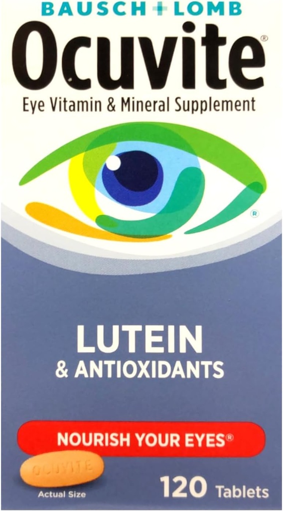 Bausch & Lomb Ocuvite met luteïne - 120 tabletten