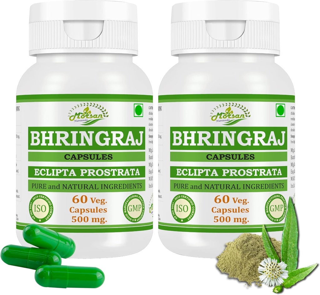 Bhringraj (Eclipta Prostrata) Capsules for Men and Women 