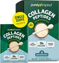 Purely Inspired Collagen Powder, 18 Single Serve Packets, Unflavored - 20g Collagen Peptides Protein Powder for Women & Men - Grass-Fed & Pasture Raised - Gluten-Free, Paleo & Keto-Friendly