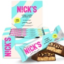 Nick's proteïnerepen Crispy Cookie Chocolate, Hoog Proteïne, Lage Calorieën, Low Carb, Keto Vriendelijke Snacks Geen Toegevoegde Suiker (multiverpakking 12 bars x 50g), Crispy Cookie smaak