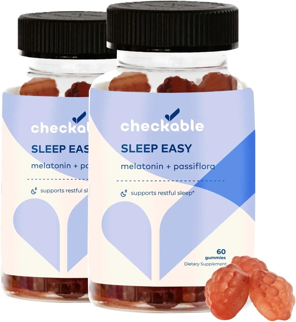 Checkable® Melatonine Gummy - 120 Graaf - Melatonine, Passiflora en Vitamine B6 - Glutenfee, Veganistisch en Non-GMO
