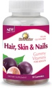 Rise-N-Shine Hair Skin & Nails Gummy Vitamins - Pectin Based Gummies for Women & Men with Vitamins, Biotin, Collageen & More - 30 Tellen