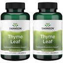 Swanson Thyme Leaf - Kruidensupplement ter ondersteuning van de gezondheid van het ademhalingssysteem - Natuurlijke formule ter ondersteuning van de gezondheid van het spijsverteringssysteem - (120 capsules, 500 mg elk) (2 verpakkingen)