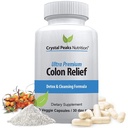 Natural Colon Cleanser Capsules for Constipatie Relief and Gut Cleanse Detox - Cascara Sagrada, Psyllium Husk & Bentoniet (60 capsules)