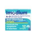 Imodium A-D Diarree Relief Softgels met Loperamide HCl, Anti-Diarree Geneeskunde om te helpen de symptomen van diarree als gevolg van acute, Traveler's Diarree, HSA/FSA in aanmerking komen, 12 ct