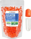 XPRS Nutra Maat 3 Lege capsules - 1000 Telle Lege Gelatine Capsules - Pillen DIY Capsule vullen - Pure Bovine Pill Gel Caps Vulbaar voor Do-It-Yourself Vitaminen en Supplementen (Orange/Clear)