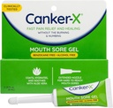 Canker-X Mouth Sore Gel, Fast Pain Relief & Healing for Canker Sores, Cheek Bites and Oral Abrasions, Oral Pain Relief Gel, Benzocaine-Free en Alcohol-Free, volwassenen en kinderen 6+ Jaar, 0,28