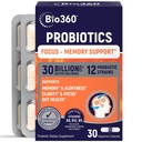 Bio360 Cognitive Support, 30 Vegan Supplements (30 Count (Pack of 1))