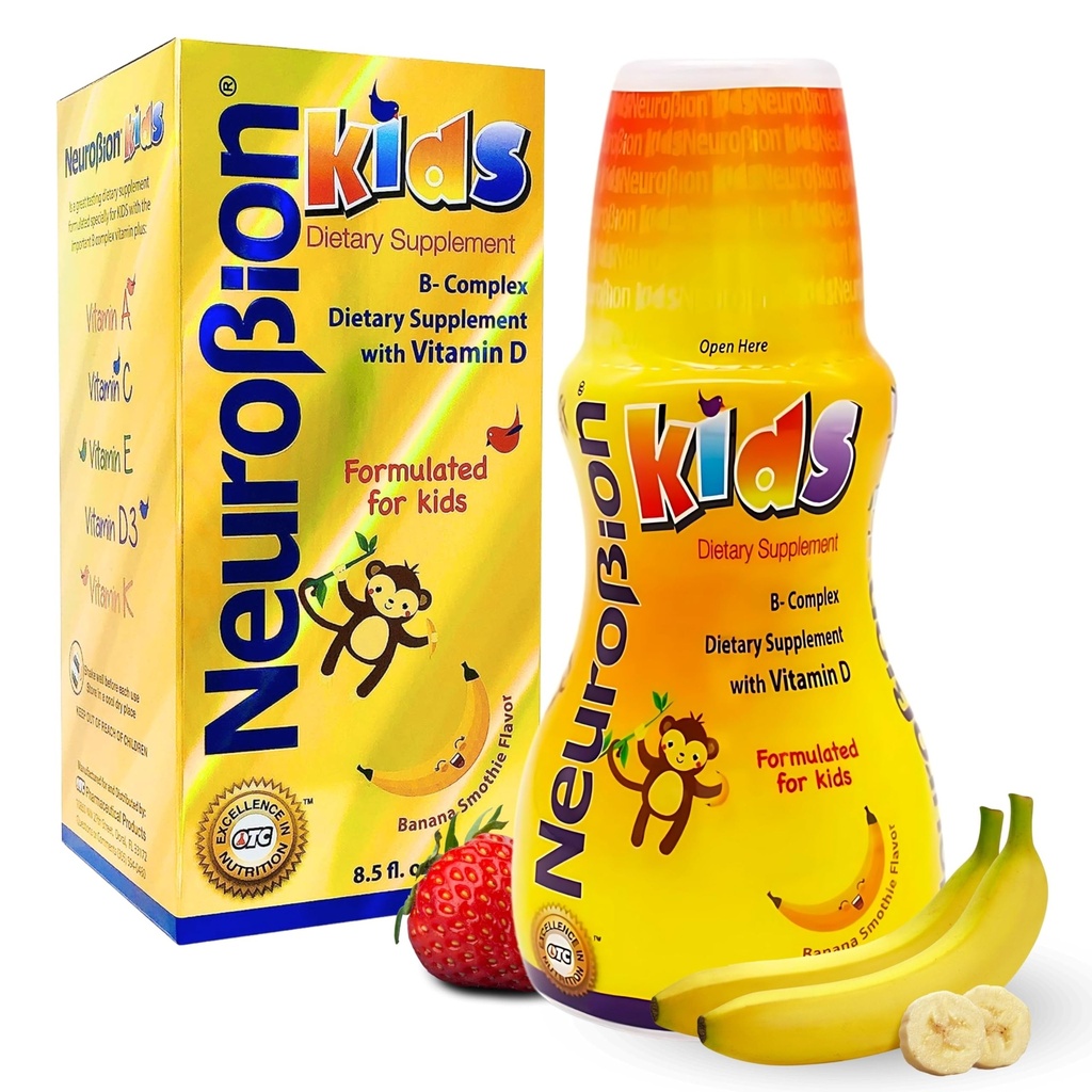 Neurobion Kids B Complex Liquid - krachtige gezonde multivitamine voor kinderen - 8,5 fl oz