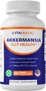 Vitamatic Akkermansia Muciniphila Gut Health - 60 DR Capsules (uitgegeven) - Gemaakt met prebiotische Inulin Fiber