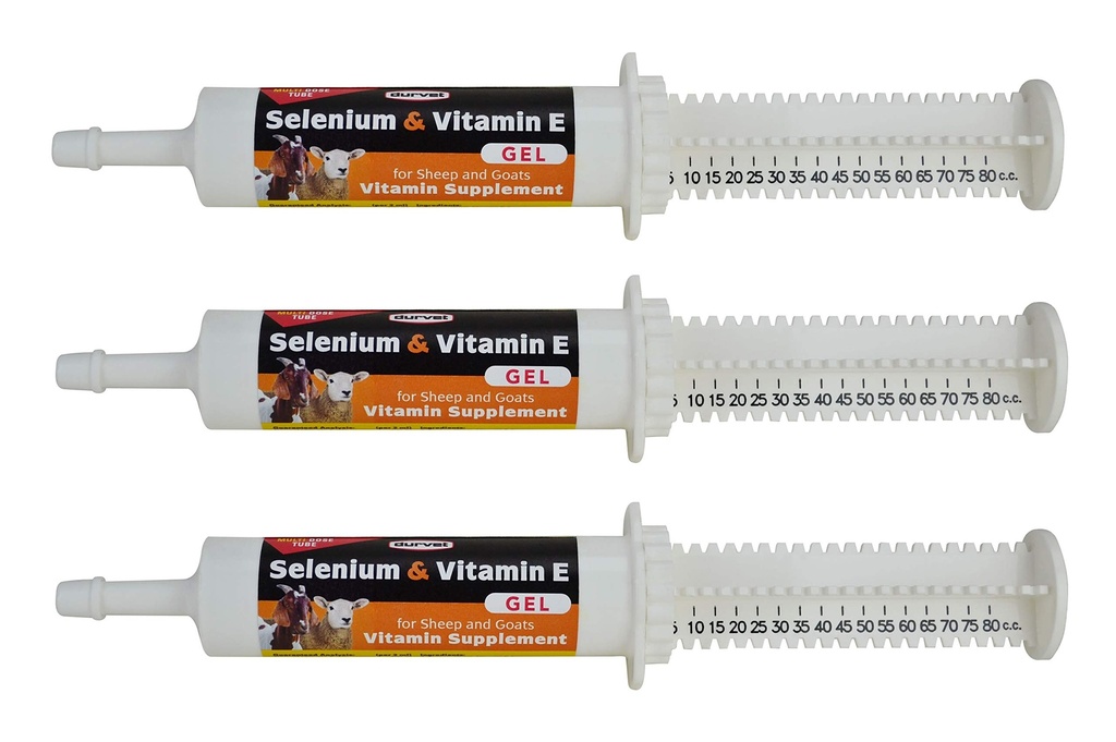 Durvet Schapen en geiten Selenium Vitamine E Gel, 80ml (3 verpakkingen)