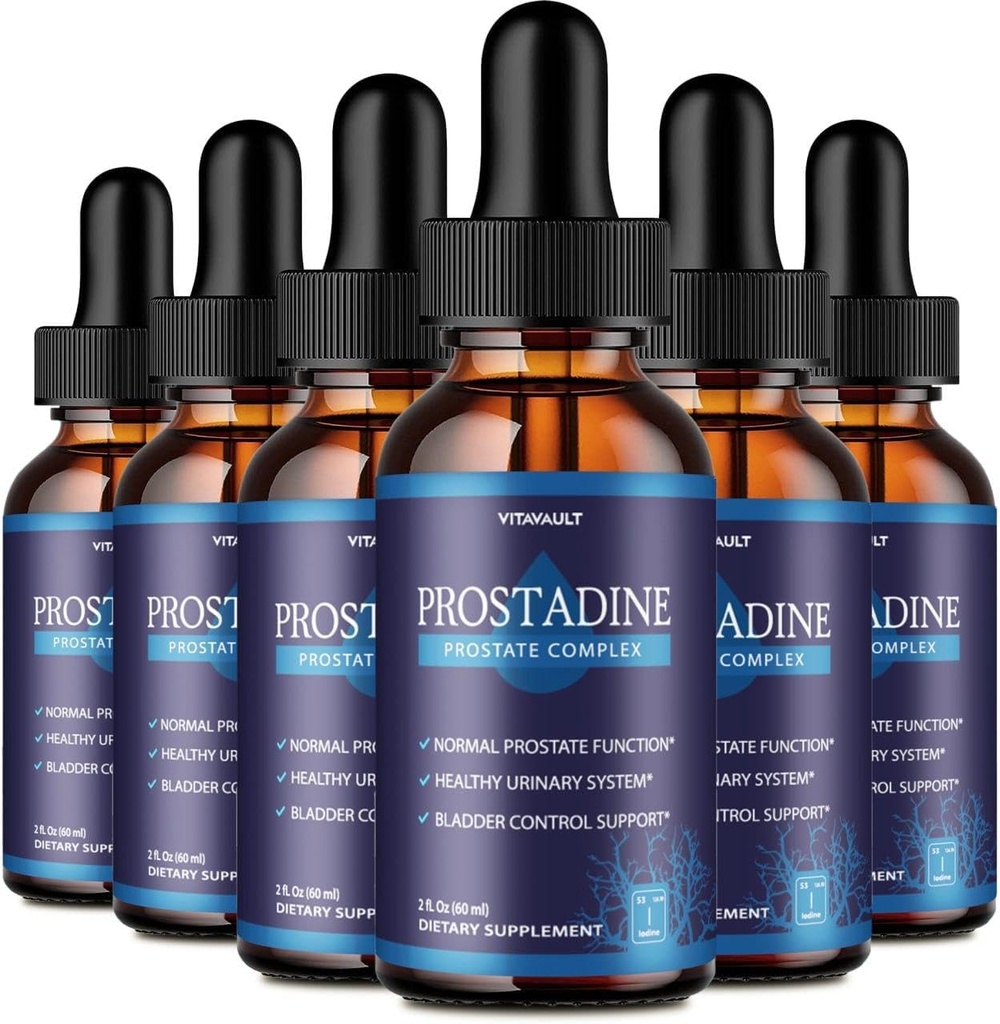 Prostadine, Potent Prostate Support Liquid Drops, Highly-Rated Prostadine voor totale prostaat Wellness, Gemakkelijk te gebruiken Dropper Form (6 Pack)