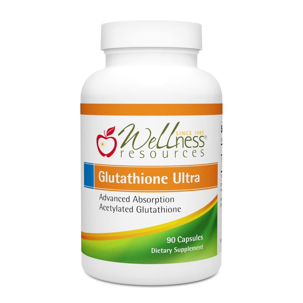 Wellnessbronnen Glutathion Ultra Supplement - Bio available S-Acetyl L-Glutathione (SAG) - Antioxidant, Detox & Cellular Health Immune Support - Hoge Absorptie, Non-GMO, Glutenvrije, 90 Capsules