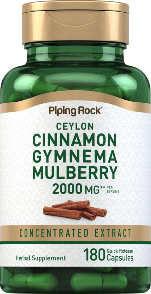 Piping Rock Ceylon Kaneel Gymnema Mulberry Complex 