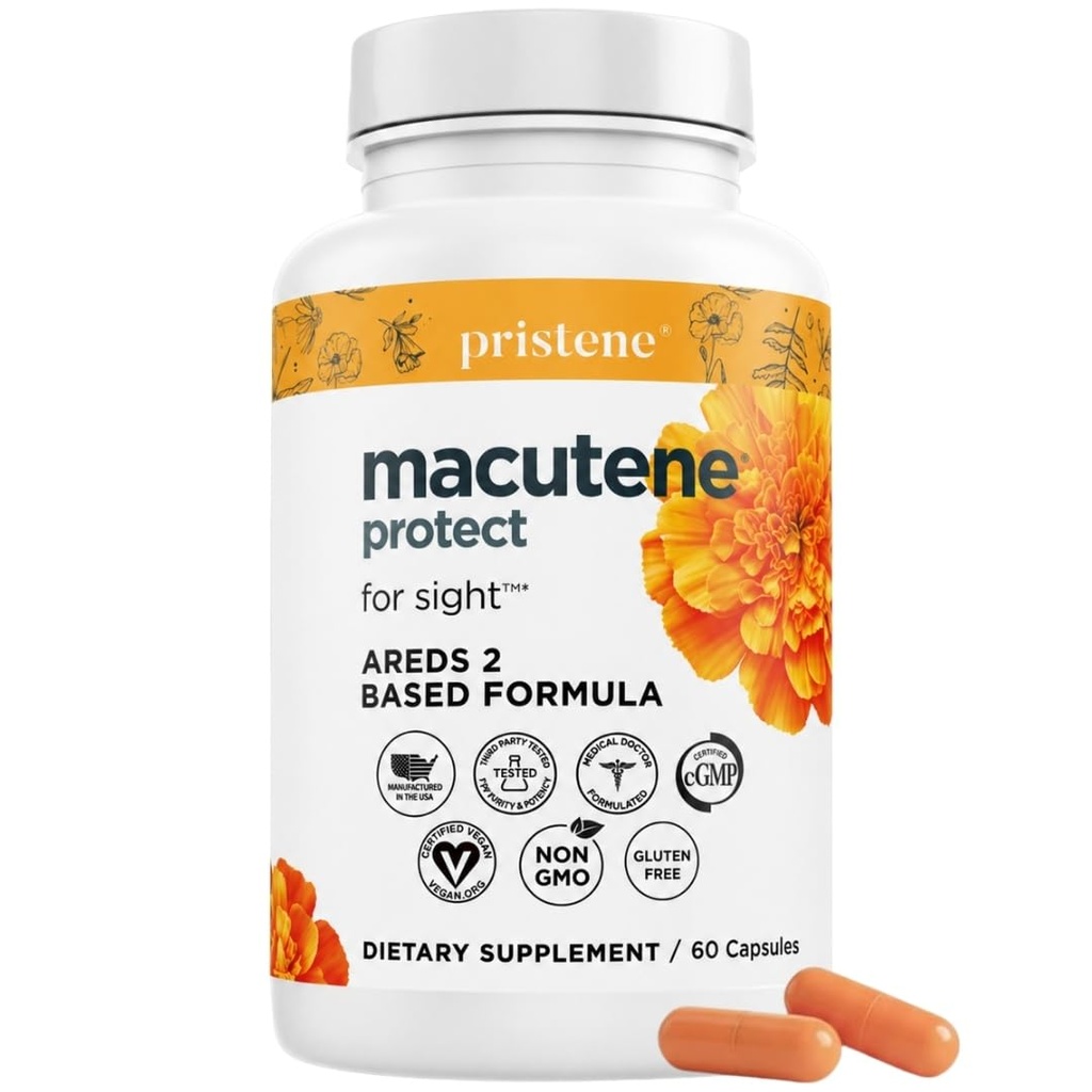 Macutene Protect Eye Vitamins for Areds 2 with Lutein and Zeaxanthine Supplements (25mg/5mg) 