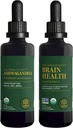 Global Healing Center Ashwagandha & Brain Health Kit - Ashwagandha Complex, ondersteunt Mood, functie
