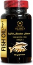 Omega 3 Visolie - Bron Omega 3 Supplement, Wild-Caught Visolie, Biologische Omega 3 Vetzuur Supplementen boerless 1 Fles 60 Capsules